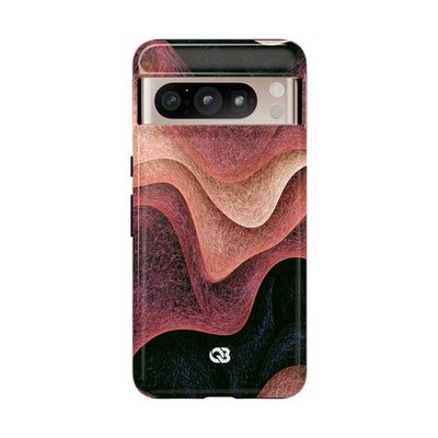 Rose Contour Waves · Tough Phone Case for Pixel ·  Pink
