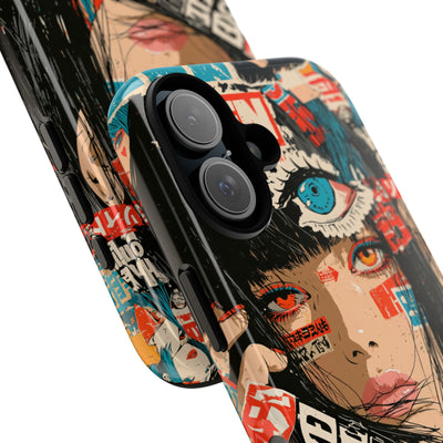 Shibuya Street Collage · Tough Phone Case for iPhone · Red