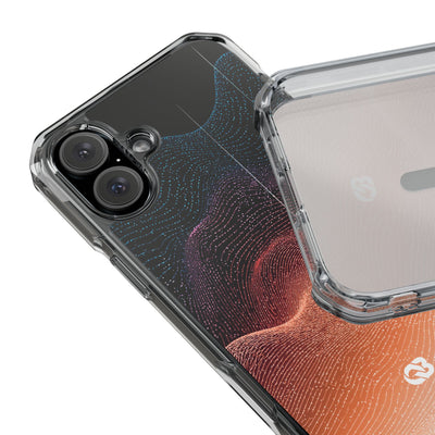 Spectral Elevation · Clear Impact Magnetic Phone Case for iPhone · Orange