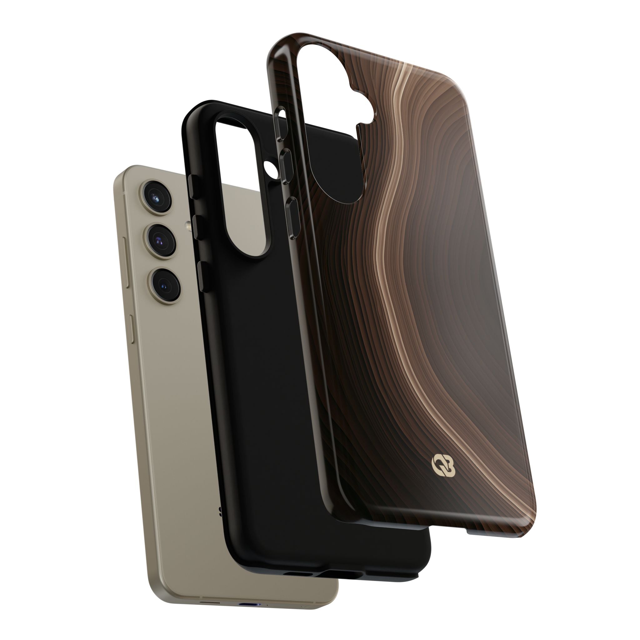 Brown Tough Phone Case for Samsung - Bronzed Canyon Relief