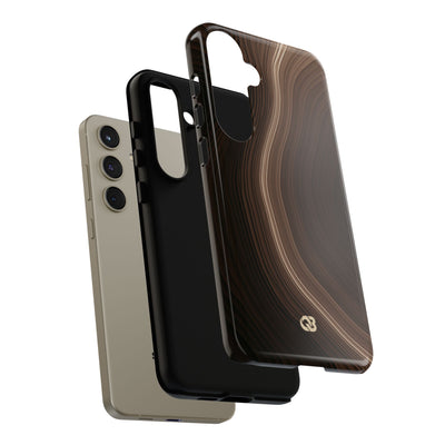 Brown Tough Phone Case for Samsung - Bronzed Canyon Relief