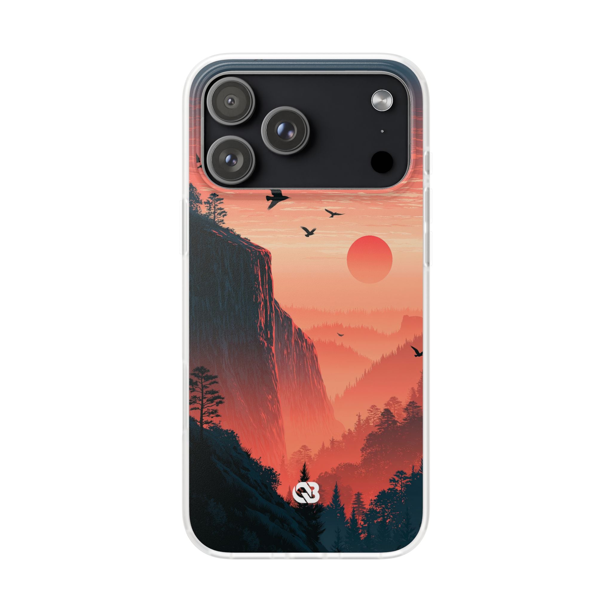 Orange Lite Phone Case for iPhone - Crimson Ridge Flight