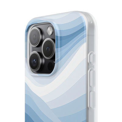 Blue Lite Phone Case for iPhone - Glacial Indigo Flow