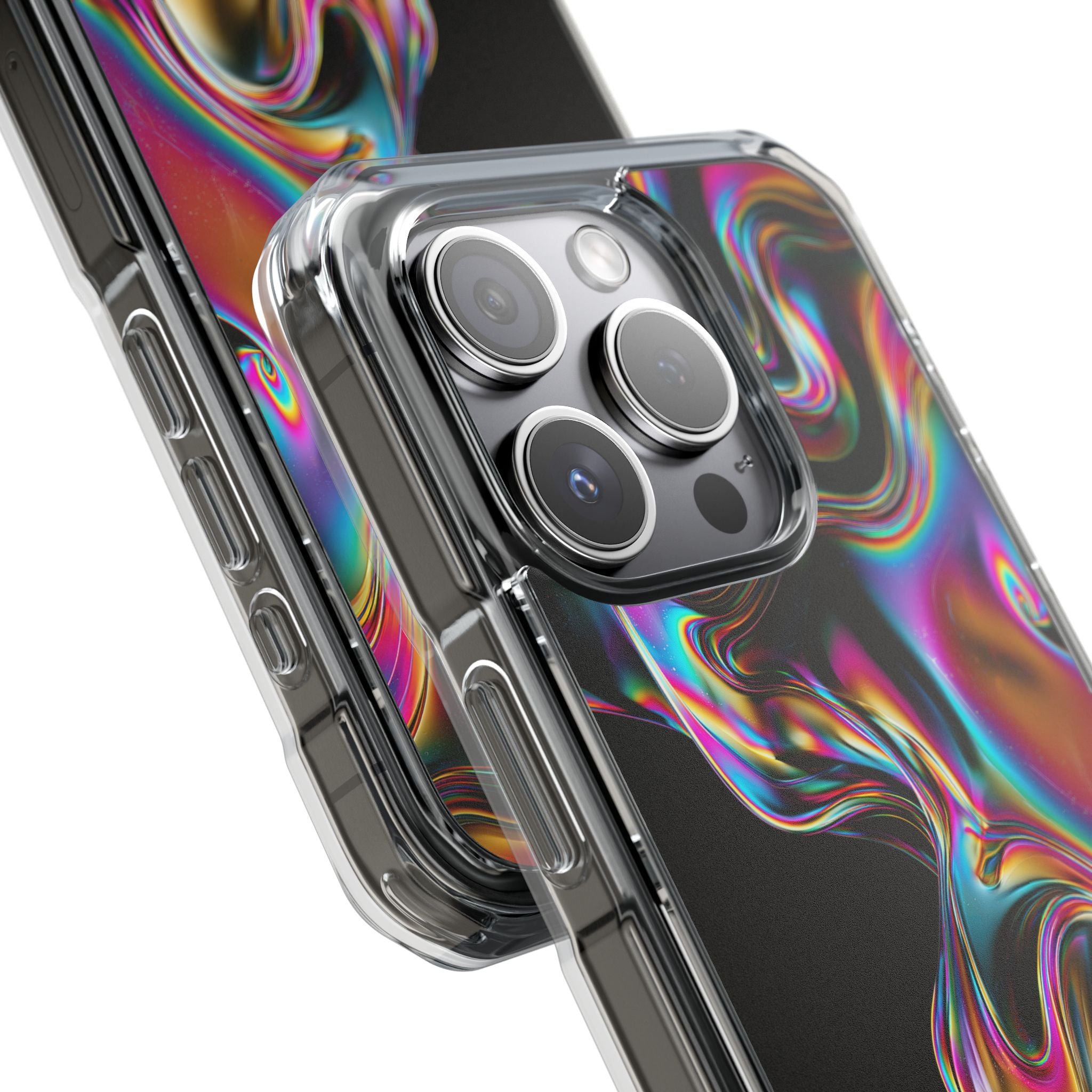 Purple Impact MagSafe Phone Case for iPhone - Liquid Neon Chrome
