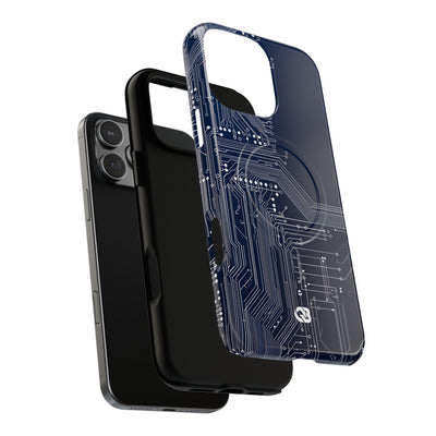 Blue Tough 2.0 Magsafe Phone Case for iPhone - Cobalt Data Stream