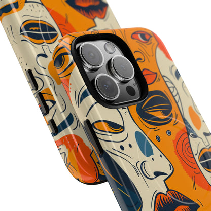 Tangled Faces Sunset iPhone 16 Pro Max Case - Tough+