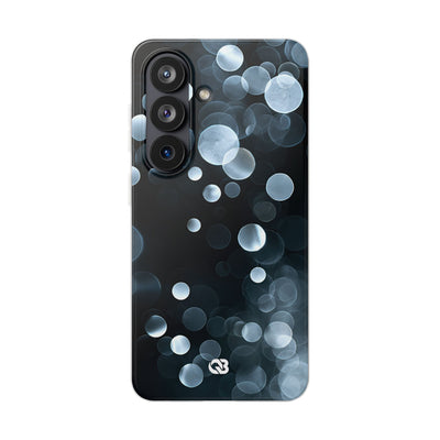 Black Lite Phone Case for Samsung - Silver Orbit Glow