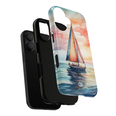 Crimson Horizon Sail · Tough Hoesje voor iPhone