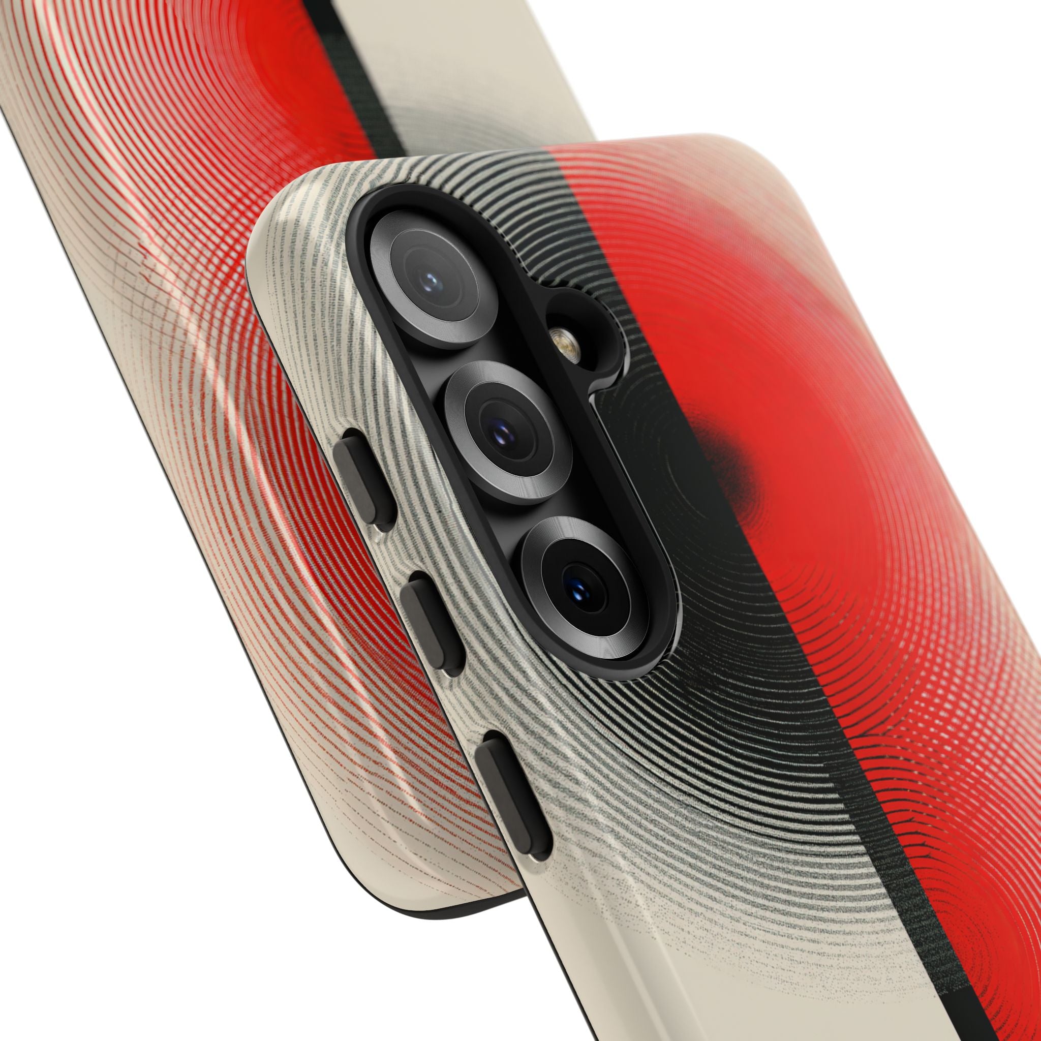 Red Tough Phone Case for Samsung - Split Signal Red