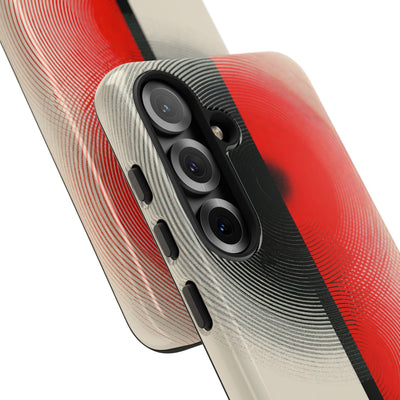 Red Tough Phone Case for Samsung - Split Signal Red