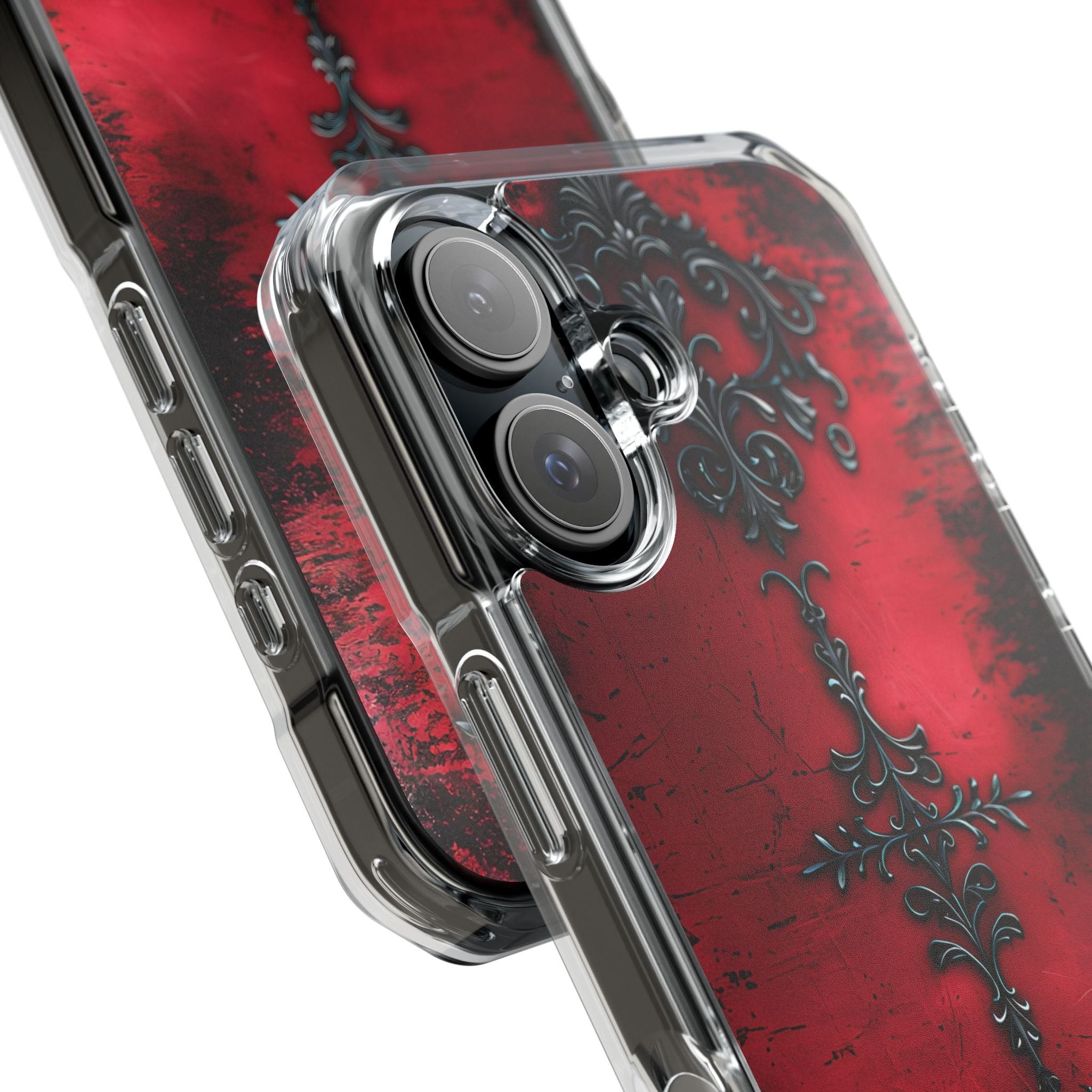 Crimson Gothic Filigree · Impact Phone Case for iPhone · Magsafe