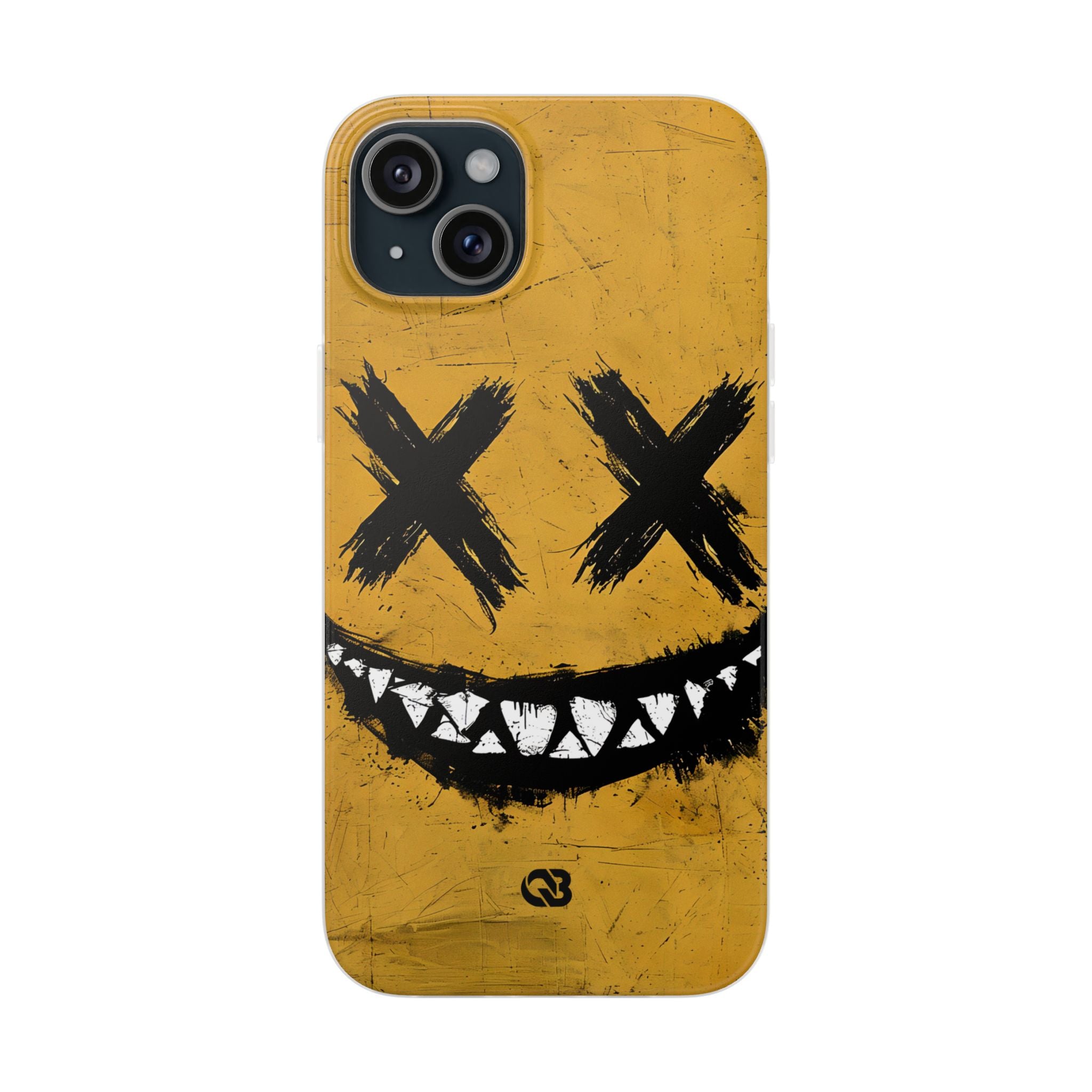 Gritty Ochre Smile · Soft Coque de téléphone pour iPhone