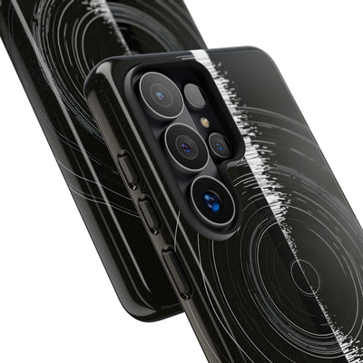Black Tough Phone Case for Samsung - Obsidian Orbital Signal