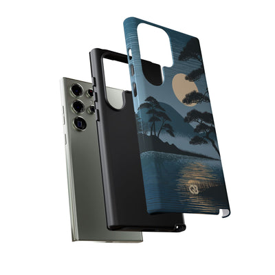 Blue Tough Phone Case for Samsung - Midnight Kyoto Pine