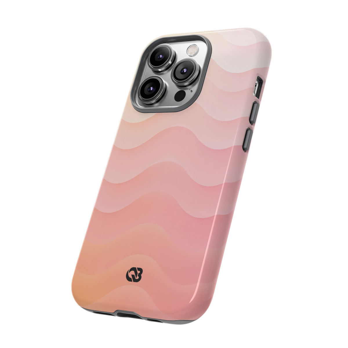 Blush Horizon Waves · Tough Phone Case for iPhone · Pink