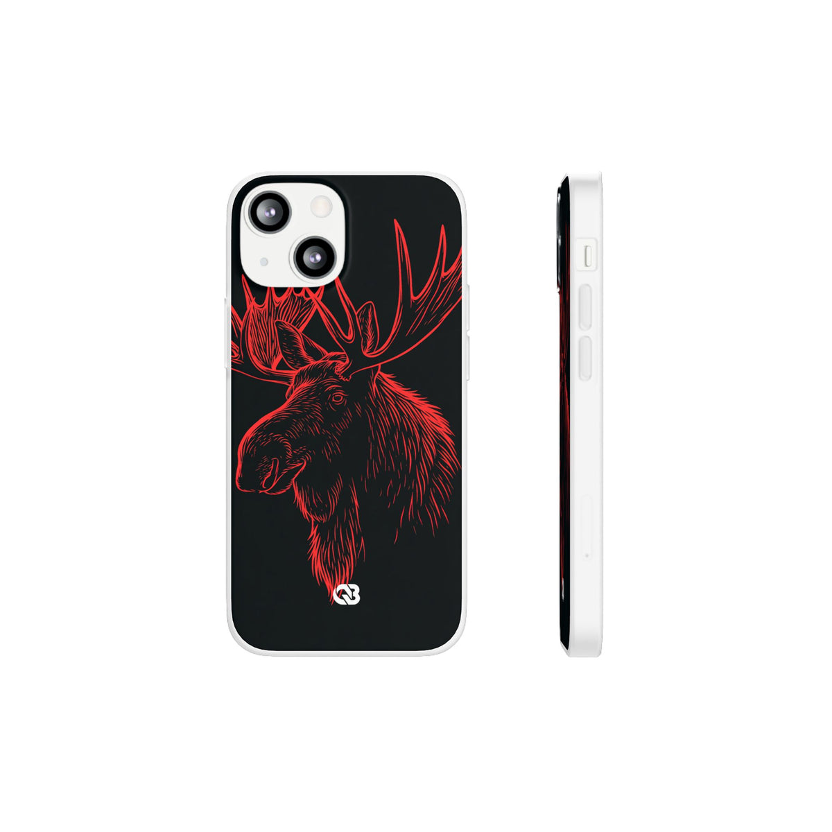 Nordic Elk · Lite Phone Case for iPhone ·  Black