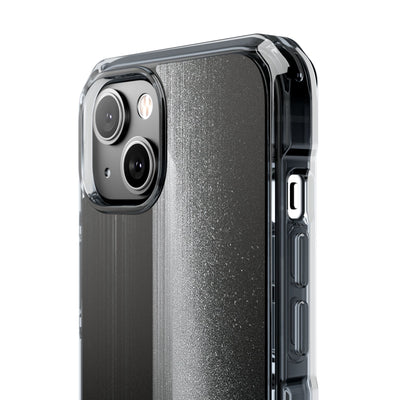 Black Impact MagSafe Phone Case for iPhone - Brutalist Pixel Monolith