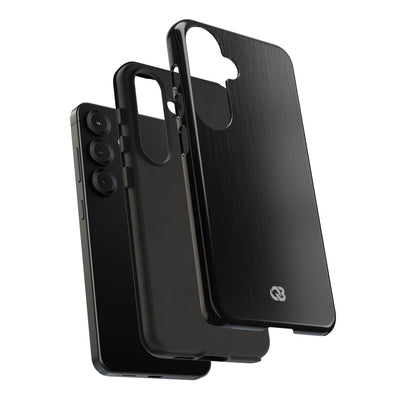 Obsidian Brushed Steel · Tough Phone Case for Samsung · Black
