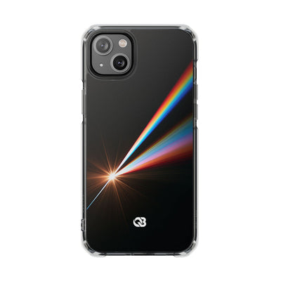 Spectral Refraction · Clear Impact Magnetic Phone Case for iPhone · Black