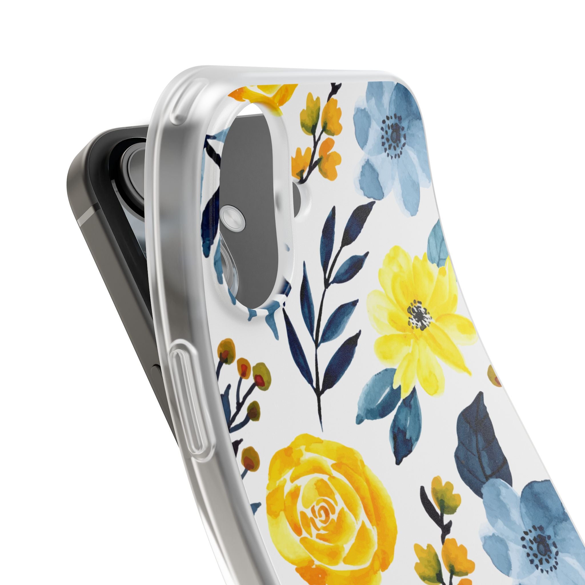 Golden Bloom iPhone 16 Plus Cover - Blød