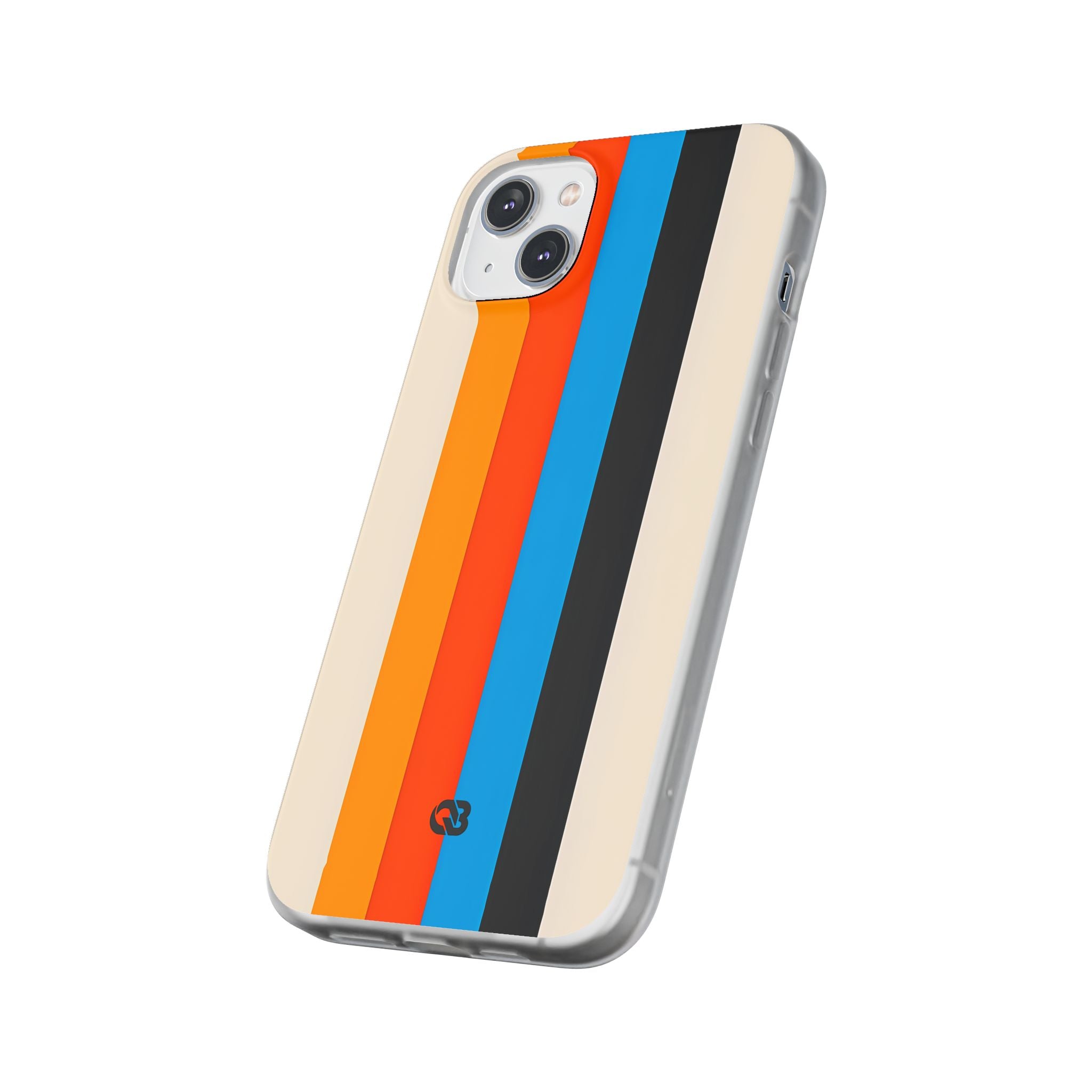 Retro Racing Stripes · Soft Phone Case for iPhone