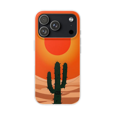 Scorched Saguaro Sunset · Soft Phone Case for iPhone