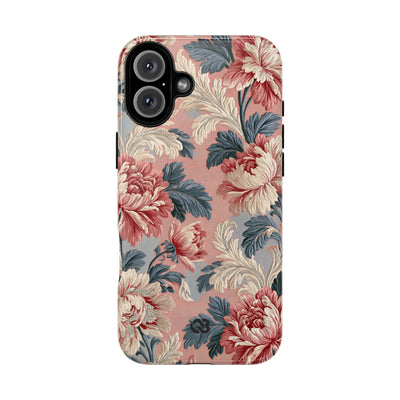 Blush Peony Jacquard · Tough Phone Case for iPhone · Pink