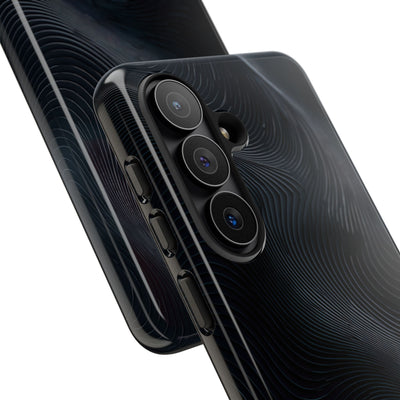 Black Tough Phone Case for Samsung - Obsidian Ridge Flux