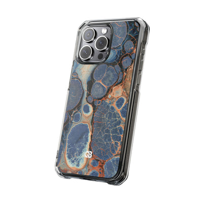 Astral Orb Resonance · Clear Impact Magnetic Phone Case for iPhone · Blue
