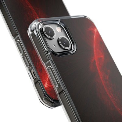 Red Impact MagSafe Phone Case for iPhone - Solar Crimson Flare