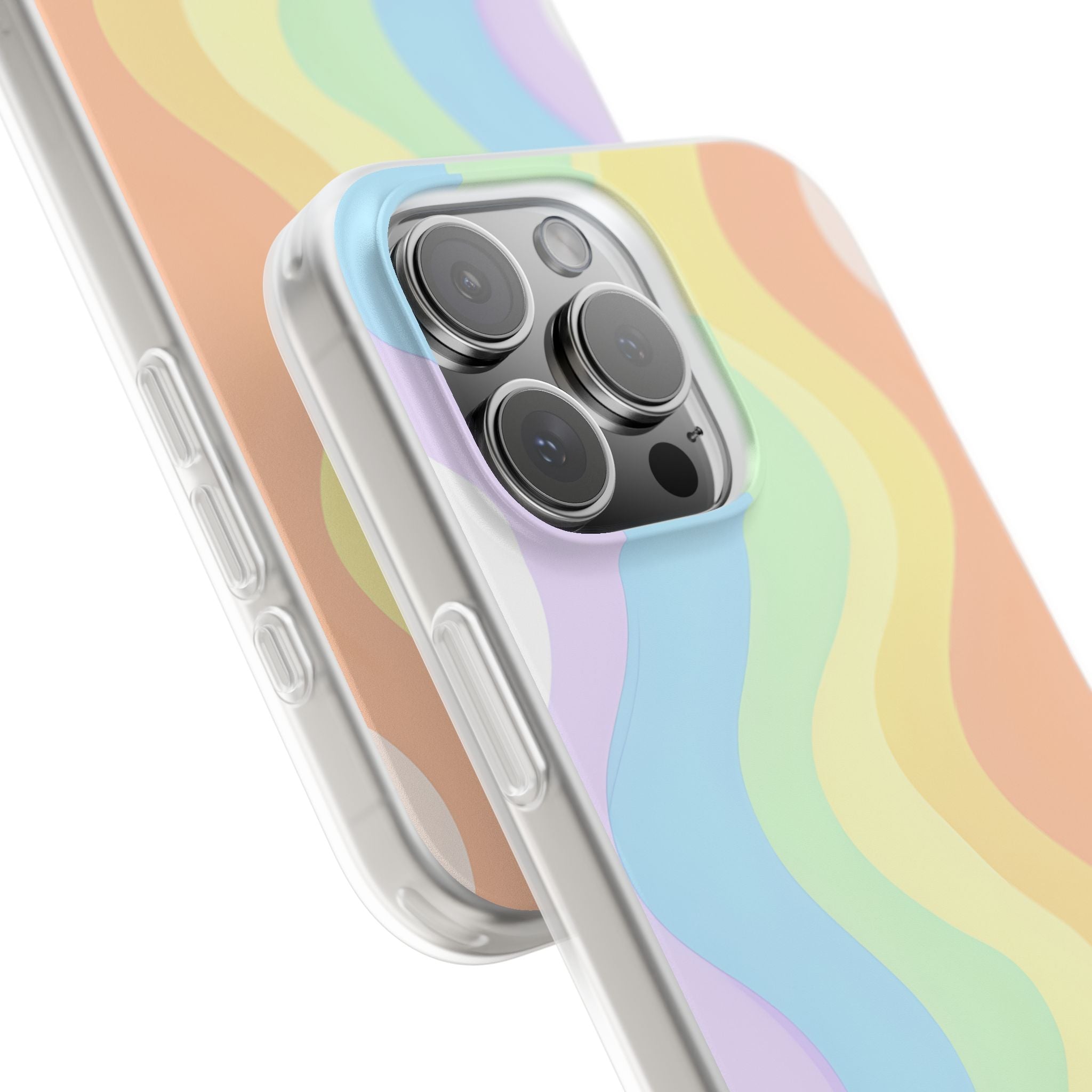 Pastel Ripple Flow · Soft Phone Case for iPhone