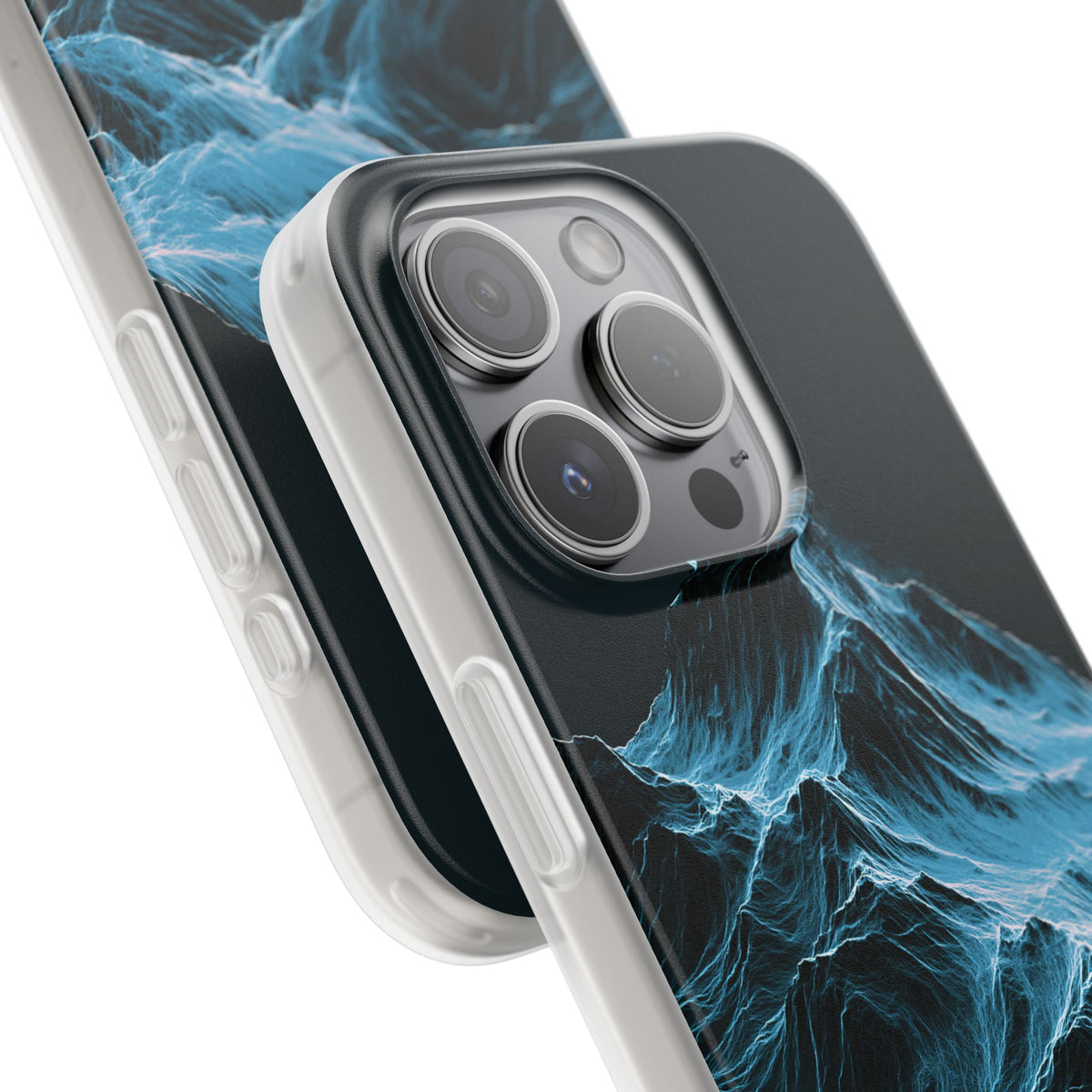 Nordic Frost Peak · Lite Phone Case for iPhone ·  Blue