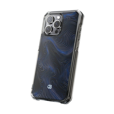 Blue Impact MagSafe Phone Case for iPhone - Cobalt Contour Ridge