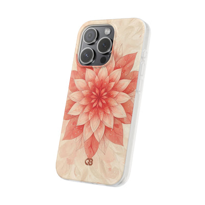 Coral Layered Bloom · Soft Phone Case for iPhone