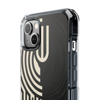 Beige Impact MagSafe Phone Case for iPhone - Monolith Ivory Signal