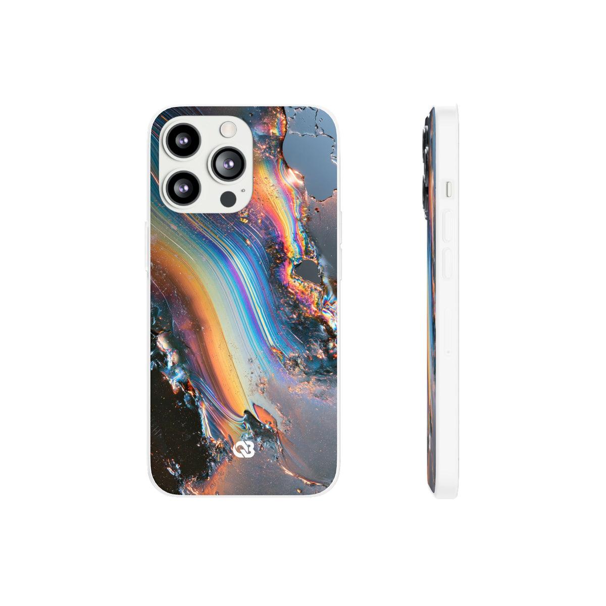 Prismatic Aura Flow · Lite Phone Case for iPhone ·  Blue