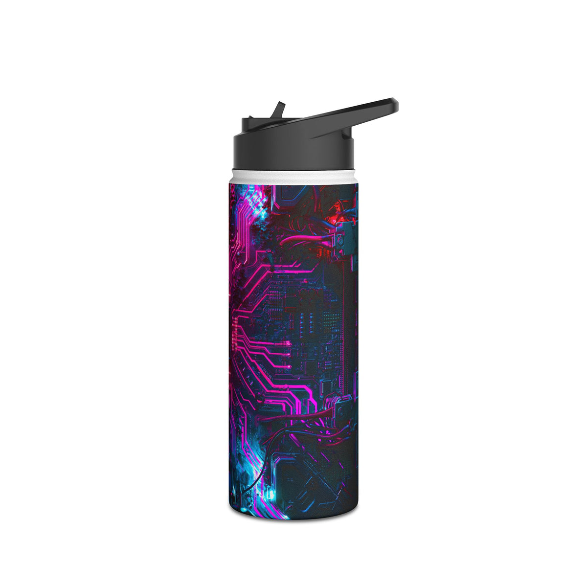 Neural Circuit Core · Insulated Water Bottle · Black