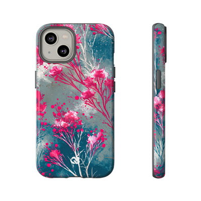 Cyber Blossom · Tough Phone Case for iPhone · Teal