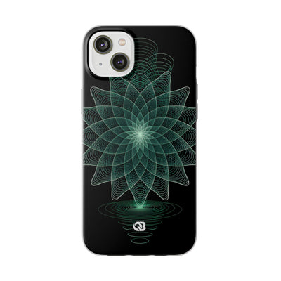 Verdant Harmonic Bloom · Lite Phone Case for iPhone ·  Black