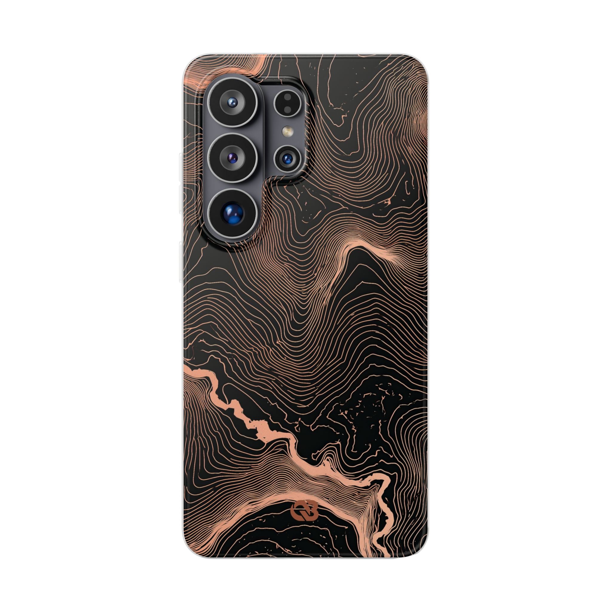 Orange Lite Phone Case for Samsung - Salmon Ridge Topo