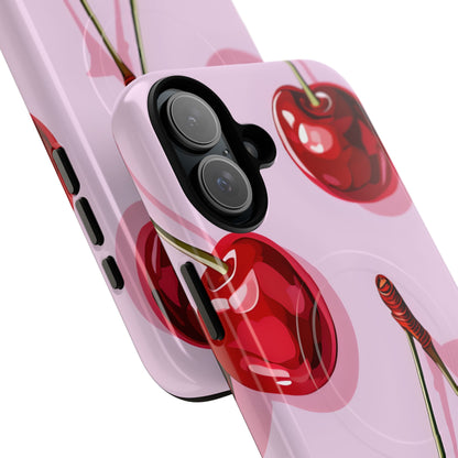Glossy Cherry Burst iPhone 16 Plus Case - Tough+ - CASE•BOB