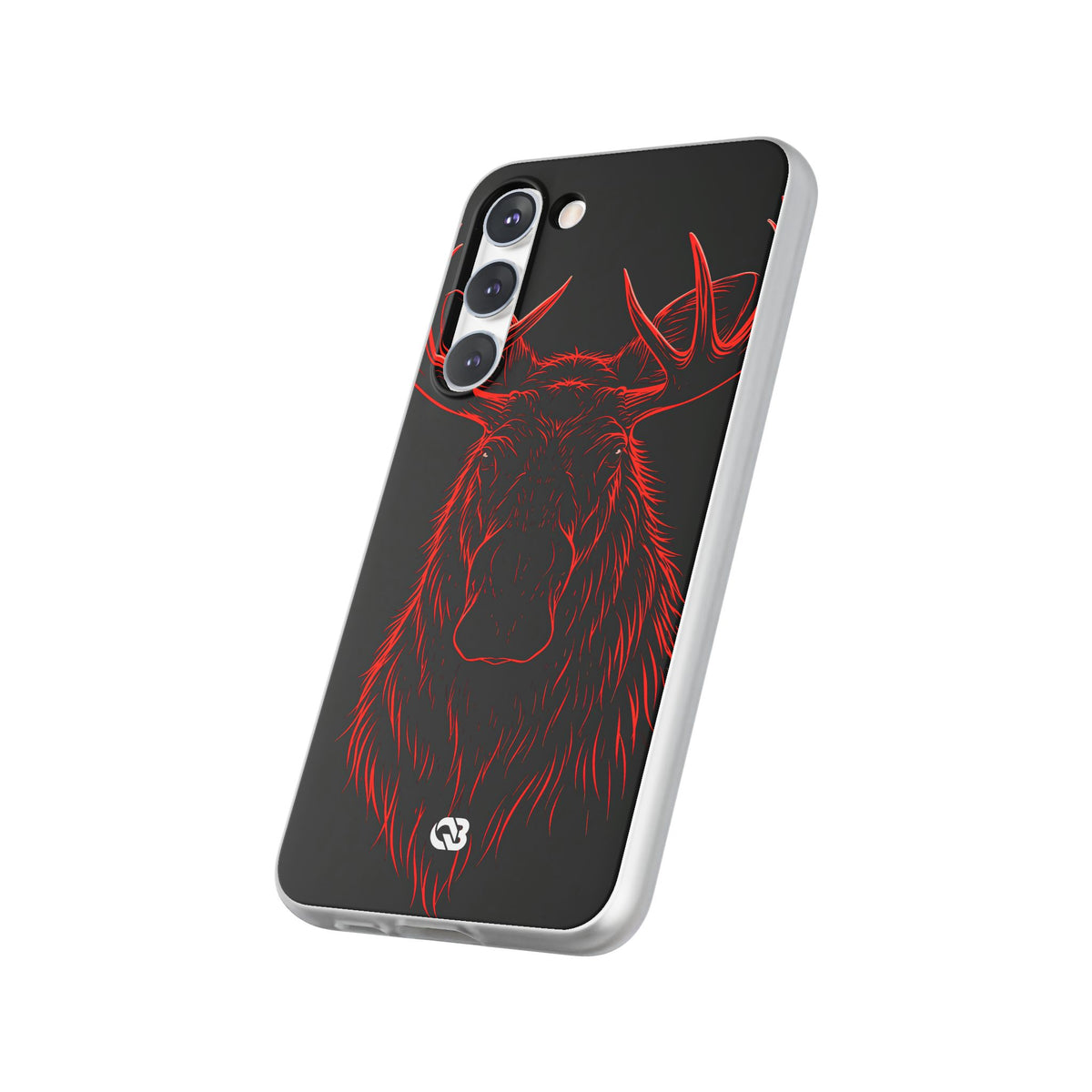 Nordic Moose Contour · Lite Phone Case for Samsung · Red