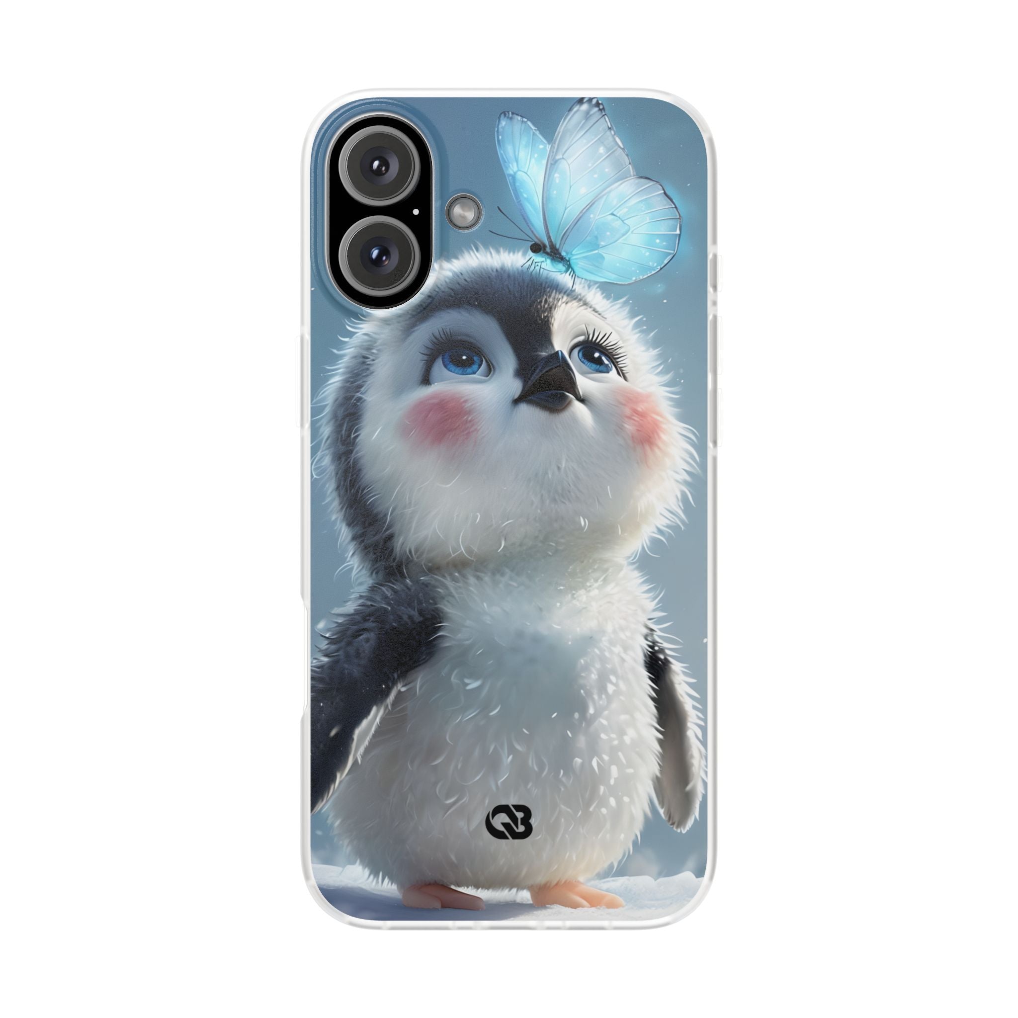 Frosty Penguin Glow · Soft Phone Case for iPhone