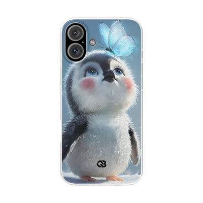 Frosty Penguin Glow · Soft Phone Case for iPhone