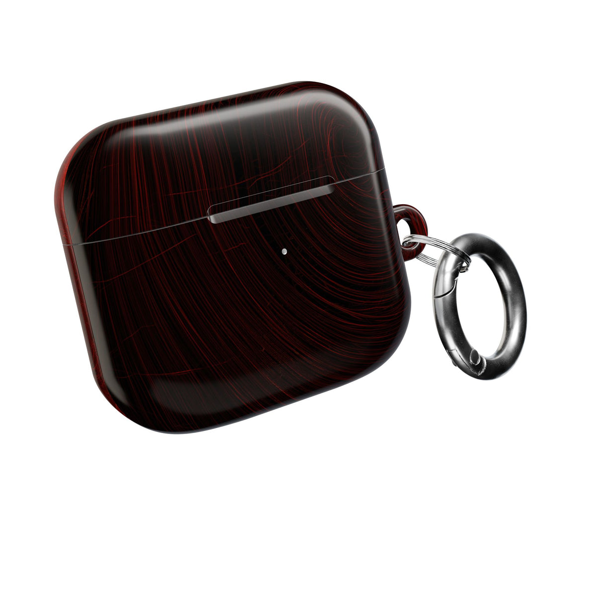 Crimson Solar Orbit · Hard Case for AirPods & AirPods Pro · Red