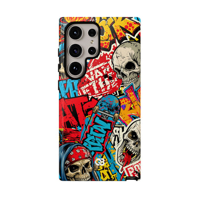 Skate Skull Riot · Tough Phone Case for Samsung · Red