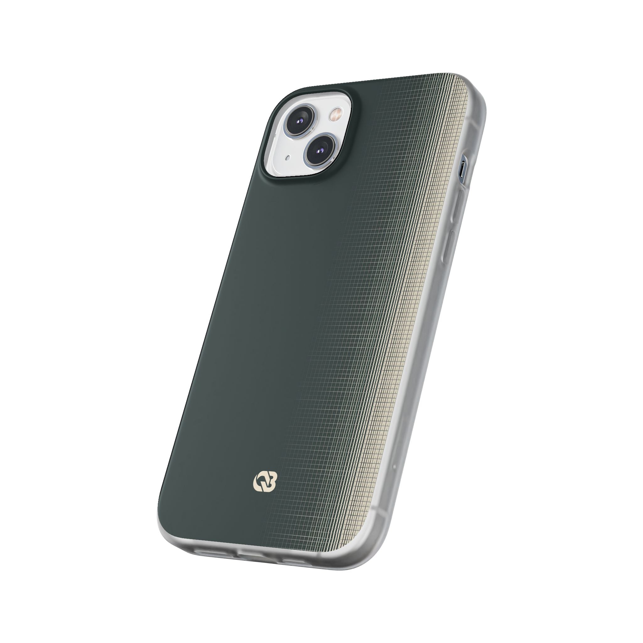 Grey Lite Phone Case for iPhone - Charcoal Tech Grid