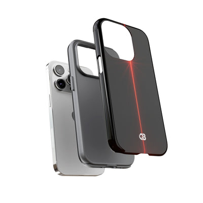 Red Tough Phone Case for iPhone - Crimson Flare Vector
