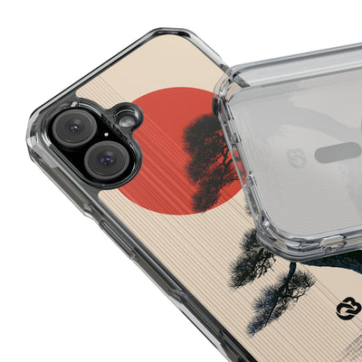 Beige Impact MagSafe Phone Case for iPhone - Kyoto Crimson Pine