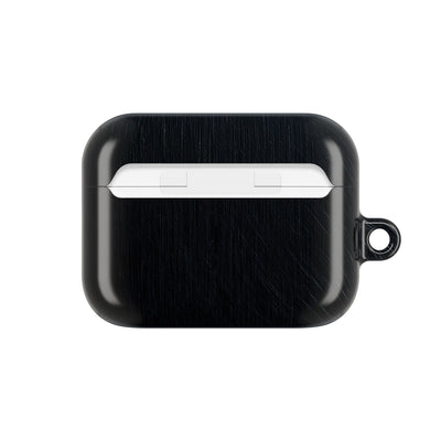Brushed Obsidian Steel · Hard Case for AirPods & AirPods Pro · Black